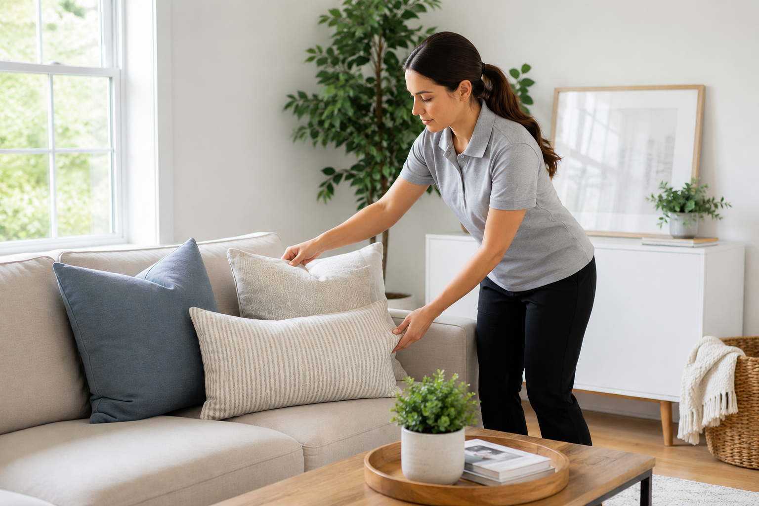 professional cleaning preparation homeowner decluttering before cleaning service